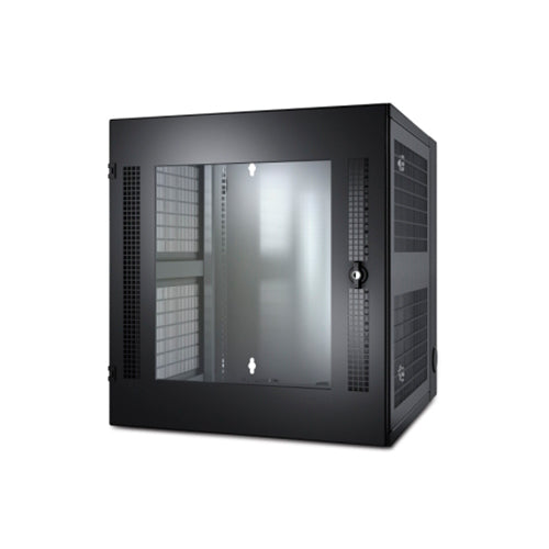 APC AR100 NetShelter WX 13U with Threaded Hole Vertical Mounting Rail, Glass Front Door, Black Price in Dubai UAE