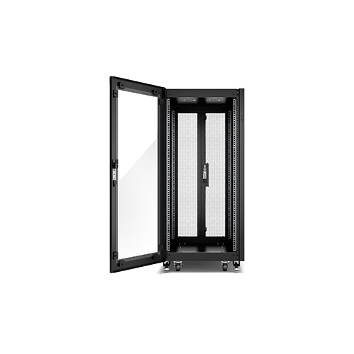 APC NR6402-G GO Rack 600 mm × 24U × 1000 mm, Glass Door, with Roof, Sides, Castors, and Feet Price in Dubai UAE