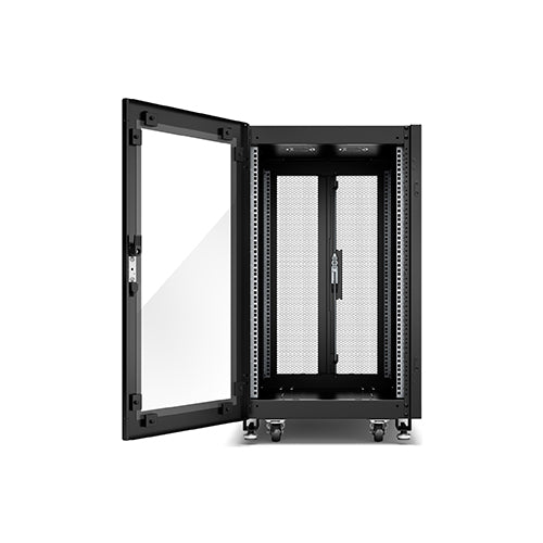 APC NR6882-G GO Rack 600 mm × 18U × 800 mm, Glass Door, with Roof, Sides, Castors, and Feet Price in Dubai UAE